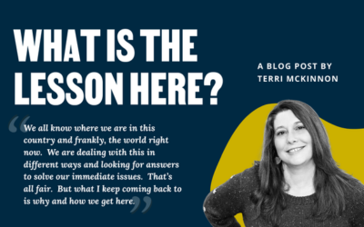 what is the lesson here?